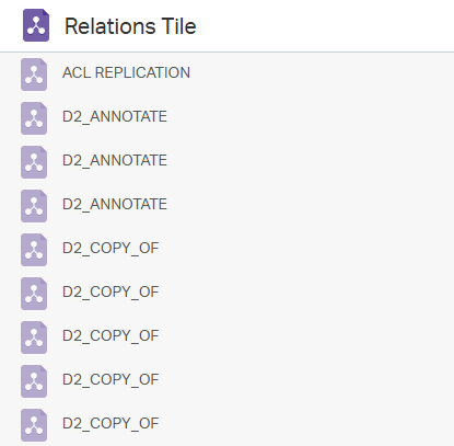 Relations Widget