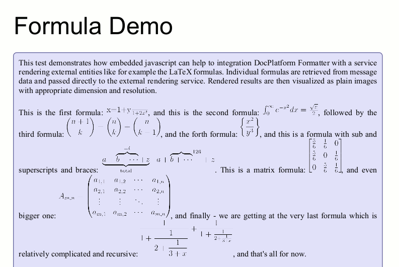 Formulas